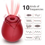10 suction modes of rose toy