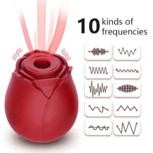 10 suction modes of rose toy