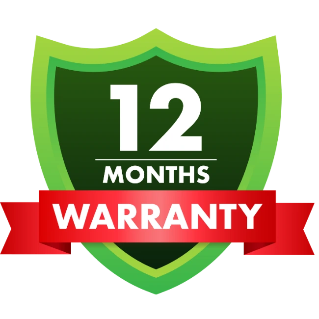 12 Months Warranty