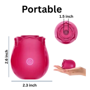 Portable size of rose vibrator