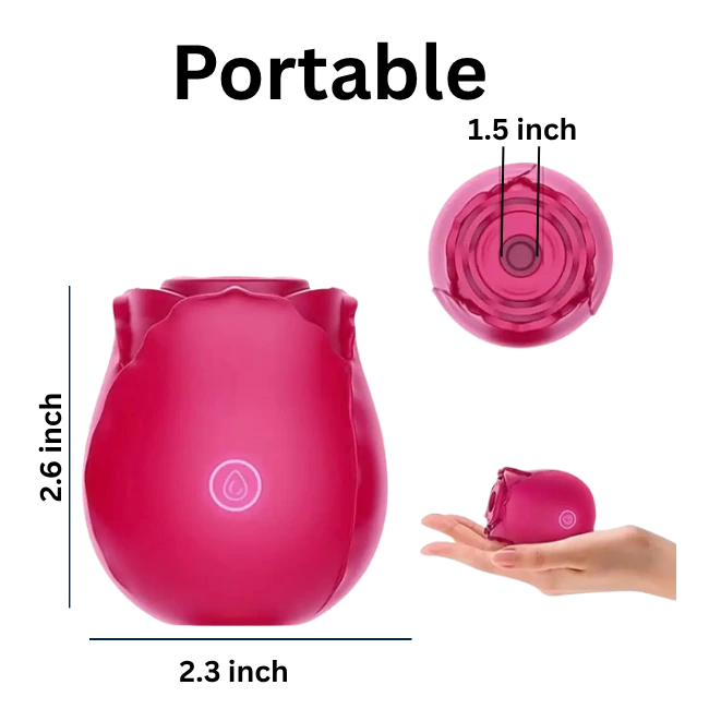 Portable size of rose vibrator
